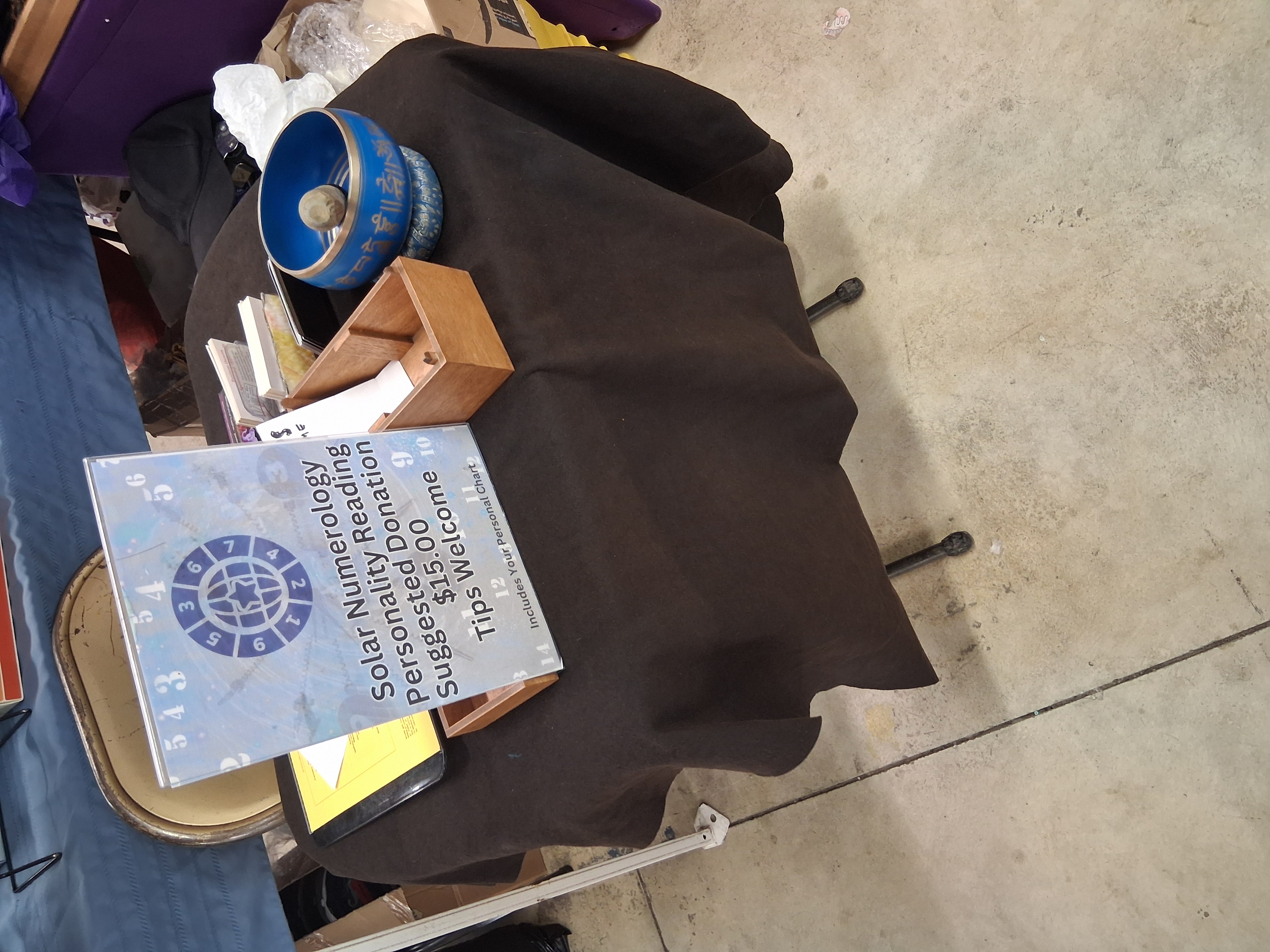 Actual Solar Numerology vendor table setup